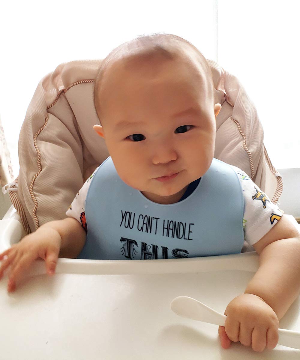 Hudson Baby Silicone Bibs, 2-Pack, Mustache photo 4