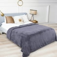 thumbnail image 2 of Unique Bargains Luxury Fleece Bed Blanket Woven Mesh, 2 of 10