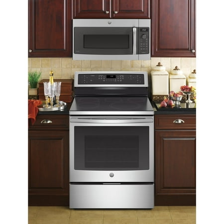 GE Profile - Advantium 30" Built-In Single Electric Convection Over-the-Range Oven with Microwave - Stainless steel