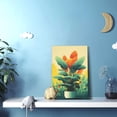 thumbnail image 5 of 12x18 inch Oil Paintings Canvas Poster Paradise Bird Flower Living Room Decor,Apartment Living Room,Office,Cafes,Rustic Garden Wall Art Decor,Classic Paradise Bird Flower Decoration Painting, 5 of 6
