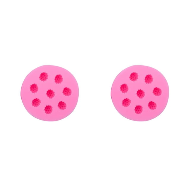 Wosthever Molde de Chocolate Flexible reutilizable reemplazo lindo DIY forma de fruta cubo de hielo pastel galleta molde cocina moldes frambuesa Frambuesa 2Conjunto