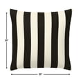thumbnail image 4 of Casual Cushion Stripe Sunbrella® Fabric 1-Piece Outdoor Throw Pillow, 20"W x 20"L, Maxim Classic, 4 of 5
