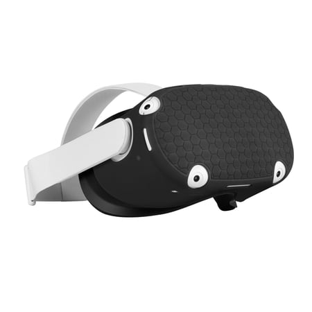 Oculus Quest 2 Cover - Black Silicone VR cover for Oculus Quest 2 Protective Cover - Oculus protective cover, protection from bumps, scratches, and dust