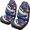 thumbnail image 5 of Pzuqiu Eagle Seat Protection Cover Full Set Car Seat Covers Full Set, Fashion Easy to Install Front and Rear Seat Cover Set Fit for Sedans Cars SUV, 5 of 10