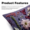 thumbnail image 2 of Fragmented Flowers Luxurious Velvet Throw Pillow Inserts with Unique Patterns - Set of 2 (16x16, 18x18, 20x20 Inches) for Bed, Chair Pillow Covers for Any Occasion, 2 of 6