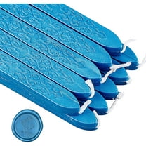 Wax 20 Pieces Vintage Sealing Wax Sticks with Wicks Antique Manuscript Sealing Wax for Wax Seal Stamp Envelope Cards Invitation Gift Decoration (Sky Blue)
