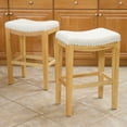 thumbnail image 1 of Jacky Beige Backless Counter Stool (Set of 2), 1 of 7