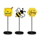 thumbnail image 1 of ¡Gran oferta! Letrero de decoración del hogar con girasol y abeja de limón, bloque de madera de pie alto y rústico de madera, 1 of 2