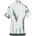 thumbnail image 2 of HAPPY BAY Women's Casual Beach Short Sleeve Blouse Shirt Luau Party Blouses Button Down Dress Tops Tee Shirts Hawaiian T Shirt for Women XXL Faded Tie Dye, White, 2 of 5