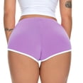 thumbnail image 6 of COMVALUE Women's Sexy Booty Shorts Retro Dolphin Shorts Sports Yoga Gym Running Hot Pants Purple L, 6 of 6