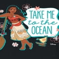 thumbnail image 3 of Disney Moana - Take Me To The Ocean - Juniors Cropped Cotton Blend T-Shirt, 3 of 5