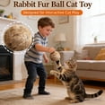 thumbnail image 4 of Soft Fluffy Faux Rabbit Fur Catnip Balls, 3/6/9 Pack for Indoor Play, Fun to Chase for Hunting Instinct & Interactive Bonding (3PC), 4 of 7