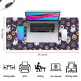 thumbnail image 5 of Long Mouse Pads for Desk,Dark Halloween Pattern Desk Mats on Top Of Desks, Desk Mouse Pad Extra Large with 3mm Non-Slip Base and Stitched Edge for Gaming,Office,Work,Home 35.4"x15.7", 5 of 6