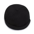 thumbnail image 3 of Hats Adjustable Leather Buckle Street Casual Brimless Beanie Skull Caps, 3 of 4