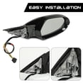 thumbnail image 6 of Passenger Right Side Mirror Fit for 2012-2018 Audi A6 Premium/Fit 2013-2018 Audi S6 128-64021R, 4G1857410, 4G185750, 4G08575, 4G1857410BE01C, 4GD857410C Black, 6 of 9