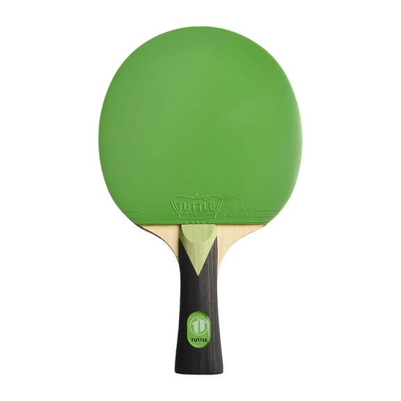 1Pc Table Tennis Racket Strong Spin Control Ping Pong Rackets 7 Ply Wood Bat Fl Long Handle Colorful With Case Green Fangkenuo