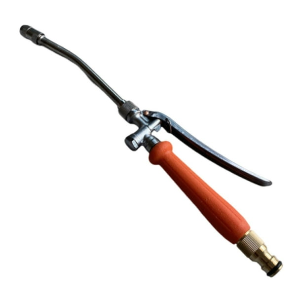 Rociador universal para manguera de jardín con válvula de cierre, ideal para patio, limpieza de coche, vallas, conexión de techo, riego de parterres. 38 centímetros