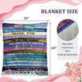 thumbnail image 3 of LHSHID Gifts for Mom from Son or Daughter for Birthday Christmas Mom Throw Blanket Snuggly Soft Unique Lamb Plush Mother Blanket Filled with Words to Say Love You Mom Gifts for Women 40x50in, 3 of 6