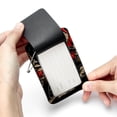 thumbnail image 7 of Santa Claus Motorcycle Square PU Leather 2 Pack Travel Tag - Bag Tag - Suitcase Tag with Privacy Cover and Stainless Steel Ring - Suitable for Travel, Backpack, and Handbag, 7 of 7