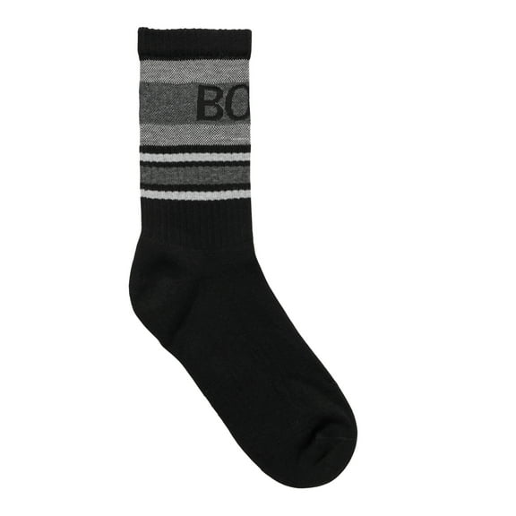 Boss Men's Quarter-length cotton-blend socks with statement logo