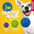 thumbnail image 3 of JW Pet Crackle Heads Crackle Ball Dog Toy, MD, Colors May Vary, 3 of 7