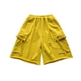 thumbnail image 3 of Huowey Toddler Boys Soft Elastic Band Summer Athletic Sweat Shorts Pull On Classic Boy Toddler Shorts 3-12 Years Boho Dailywear, 3-4 Years, 3 of 6