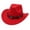 Red, variant on mgoYE Western Cowboy Hat for Kids Classic Roll Up Hat Boys Girl(Beige,3-8 Years)