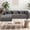 Gray, variant on ROOMARK 105" Chenille Modular Sectional Sofa with Chaise, Cloud-Like Oversized L-Shaped Couch, Side Pockets, Easy Assembly for Living Room