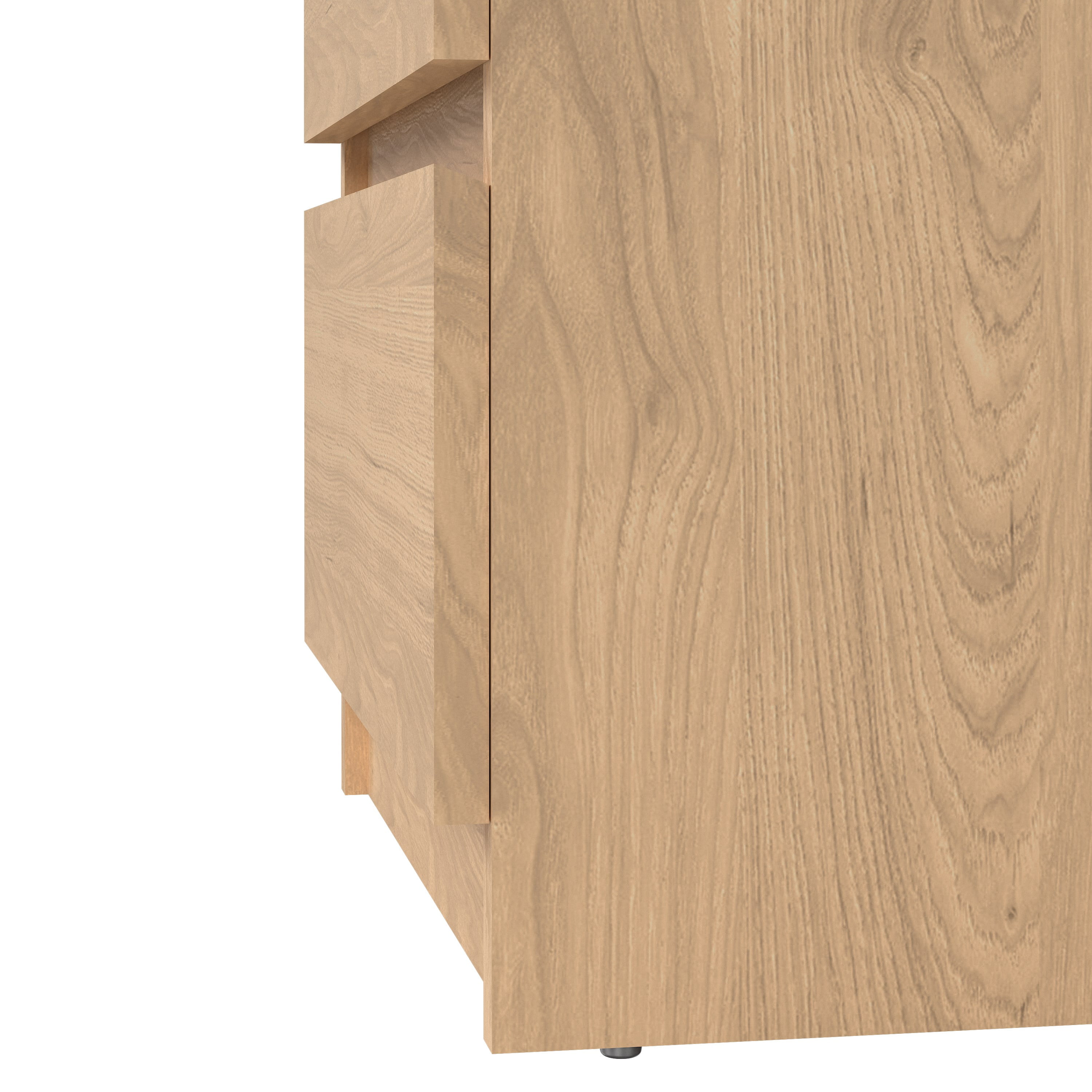 Tvilum Scottsdale 2 Drawer Bedroom Nightstand for Adults, Jackson Hickory