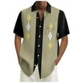 thumbnail image 1 of Playeras Lisas Para Hombre, Moda De Verano Para Hombre, Informal, Playero, Estampado Digital 3D, Solapa, Botón, Camisa De Manga Corta, Camiseta Hawaiana, 1 of 4