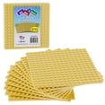 thumbnail image 1 of SCS Direct Brick Building Base Plates - 5 x 5 Sand Baseplates (10pcs) - Dual Side Connectivity, Tight Fit w All Brands, 1 of 3
