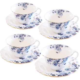 Tea Set 22-Piece Porcelain Ceramic Coffee Tea Gift Sets Cups