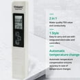 thumbnail image 2 of Testeur d'Eau Numérique TDS Blanc pour Eau de Robinet Haute Précision Grand Écran 1 Pce, 2 of 9