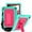 Green+Pink., variant on New Fire HD 8 / HD 8 Plus Tablet Case Kids Friendly 12 Gen 2022 , SOATUTO Shockproof Protective Case Built in Kickstand Shoulder Strap for Fire HD 8 Kids / HD 8 Kids Pro 10th Gen 2020 - Black+Black