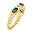 thumbnail image 3 of Ross-Simons 0.90 ct. t.w. London and Sky Blue Topaz Ring in 14kt Yellow Gold, Women's, Adult, 3 of 6