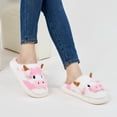 thumbnail image 6 of Ecetana Fuzzy Slippers for Women Cute Cow House Slippers Non-Slip Home Shoes with Memory Foam, 6 of 6