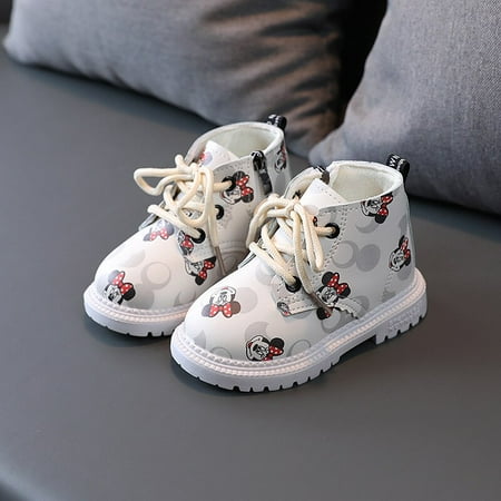 Generisch Enfants Bébé Princesse Chaussures Mode Bowkont Coton Bottes Bottes De Neige Princesse Chaussures Souple Mode Coton Bottines Garçon 4 Mois, Noir , 33.5 EU X-Étroit