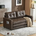 thumbnail image 2 of VINGLI Twin Convertible Futon, Rustic, 2 of 18