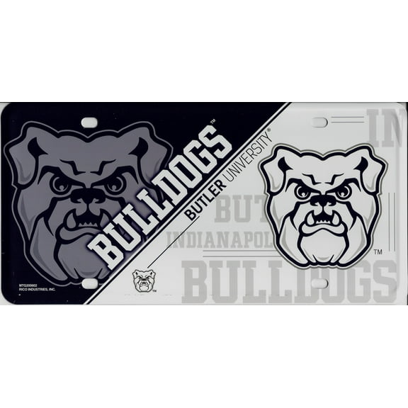 Butler Bulldogs Metal License Plate