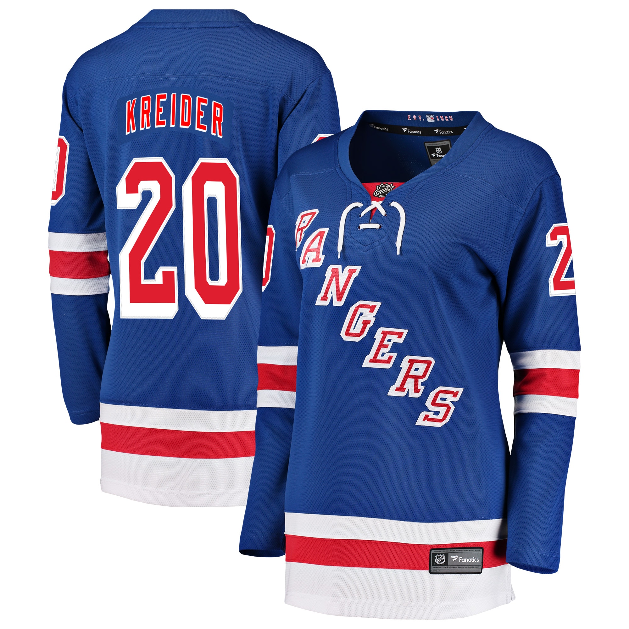 Fanatics Chris Kreider New York Rangers Fanatics Branded Women's