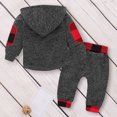 thumbnail image 5 of Spazoro Toddler Boys Sweatshirts and Pants Outfit Sets, Casual Long Sleeved Outdoor Wear Cute Print Soft and Warm Tops and Pants for Kids Boys Red Size 80, 5 of 9