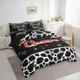 thumbnail image 3 of Castle Fairy Boys Girls Leopard Print Twin Bedding Sets 7-Piece,Queen Crown Butterflies Bedding Comforter Set Microfiber,Dreamy Princess Breathable Sheet Sets,Microfiber Bedroom Decor,Reversible, 3 of 8