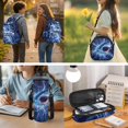 thumbnail image 2 of KUIFORTI Blue Shark School Bag with Lunch Bag Kid Bookbag Set of 4 Durable Boys Backpack Pencil Pouch Water Bottle Sleeve for Elementary Primary Middle School, 2 of 6