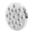 thumbnail image 1 of Piezas para picadora de carne con orificios de 6 mm, 8 mm, 10 mm, 12 mm y 18 mm, para electrodomésticos de cocina, trituradora de carne, placa de picadora, disco y cuchillo., 1 of 8