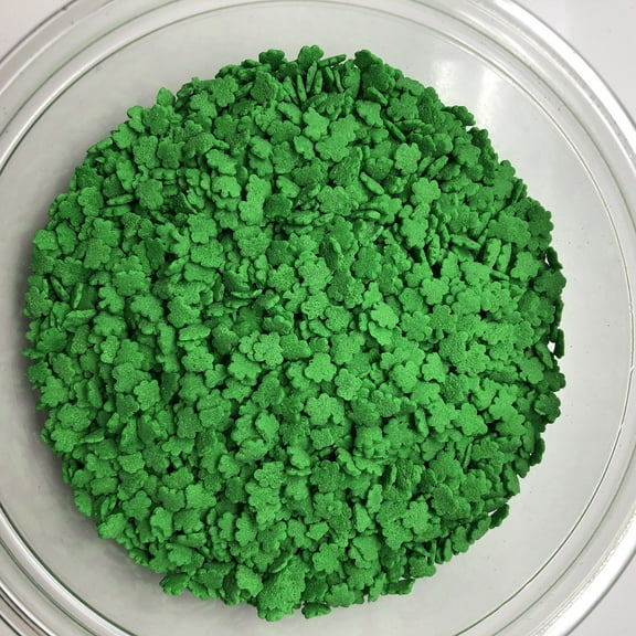 Shamrock Shapes Green Bakery Topping Sprinkles 8 ounces