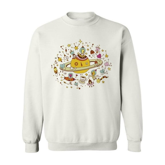 Colorful Space Design. Sweatshirt Men -Image by Shutterstock, Male x-Large