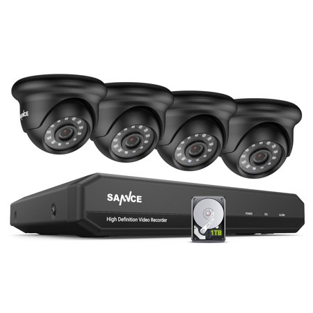 UPC: 0615116539148 | SANNCE 4CH DVR CCTV System 4PCS 2MP IP66 Waterproof Outdoor Security Dome Cameras CCTV Surveillance Kit with 1T HDD