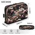thumbnail image 3 of Standing Pencil Case with Base Large Capacity Stationery Pouch Pen Bag with Zipper for Women Men Watercolor Opossum Pattern, 3 of 7