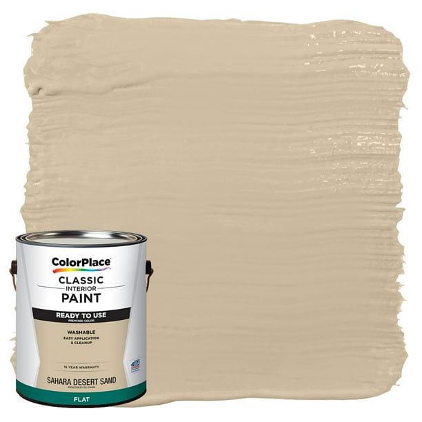 ColorPlace Ready to Use Interior Paint, Sahara Desert Sand, 1 Gallon