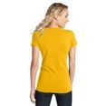 thumbnail image 2 of District Adult Female Women Plain Short Sleeves T-Shirt Gold 4X-Large, 2 of 6